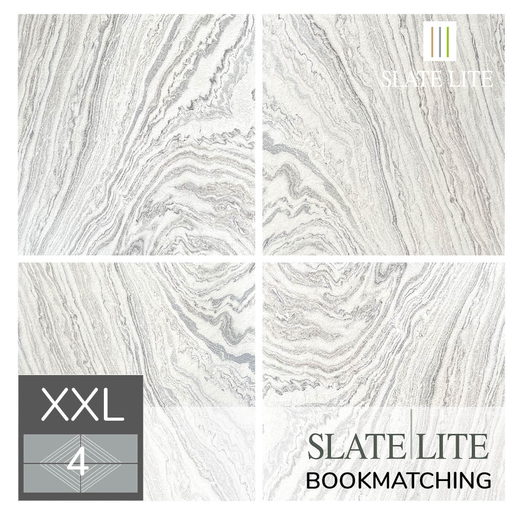 Slate-Lite Arctic White 240x120 4er Set